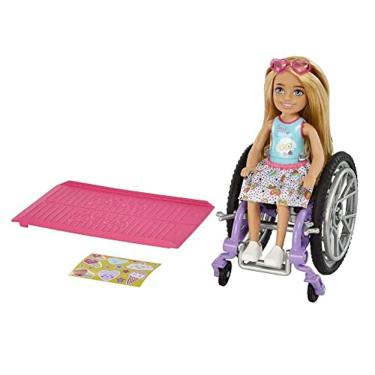 Imagem de Cadeira de Rodas Barbie Chelsea c/ Acessórios - Inclusiva
