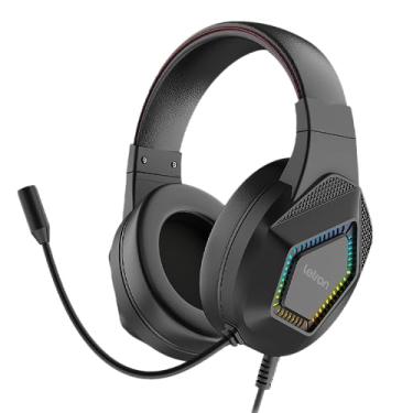 Imagem de HEADSET GAMER PLAY ON PRETO LED RAINBOW 2M DRIVER 40MM LETRON