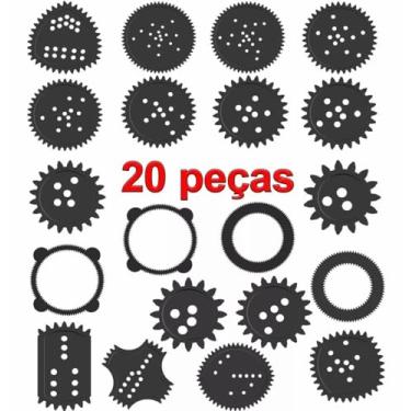 Imagem de Kit 20 Pcs Espirógrafo Régua Mágica Desenho