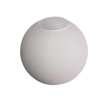 Imagem de Globo de Vidro Leitoso Fosco 20x20 Sem Colarinho Melhor Iluminação Sala de estar