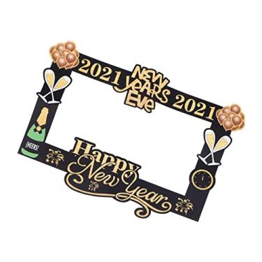 Imagem de OFFSCH 1 Peça 2021 2021 Porta-Retratos De Papel De Ano Novo Molduras Engraçadas Para Cabine De Fotos Lembrancinhas De Festa De Ano Novo Adereços Para Fotos De Ano Novo Adereços Para