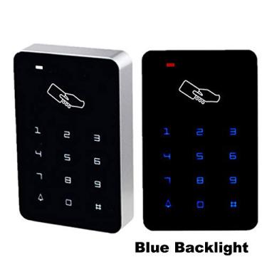 Imagem de BSTUOKEY Controlador de acesso independente 125 kHz teclado de controle de acesso RFID painel digital, tela sensível ao toque, leitor de cartão e sistema de bloqueio de porta (controle de acesso + 10 cartões)