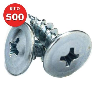 Imagem de Parafuso Drywall Ponta Agulha Forro De Pvc 4,2x13 Cx 500pçs