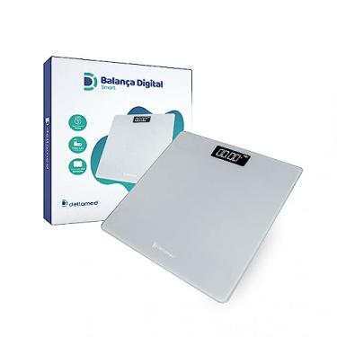 Imagem de Balança Digital Smart Corporal Tela LED até 180Kg Dellamed Cinza