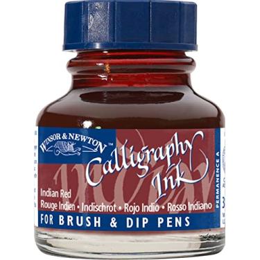Imagem de Winsor & Newton Calligraphy Tinta para Caligrafia, Vermelho (Indian Red), 30 ml