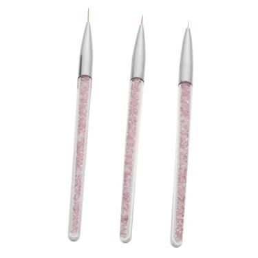 Imagem de DOITOOL Gel Delineador 3 Pecas pincel de delineador manicure pincel de desenho de ponta de escova de escovinha de esmalte em gel lápis delineador ferramentas de arte de unhas