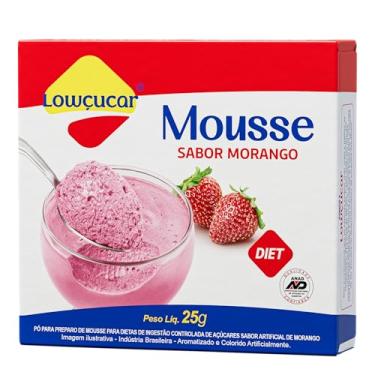 Imagem de Mousse Diet Sabor Morango 25g - Lowcucar