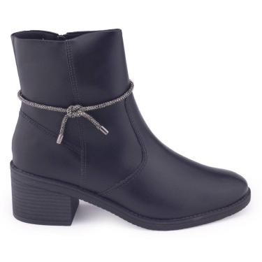 Imagem de Bota Feminina Ramarim 24-59102 lisa salto bloco 7cm