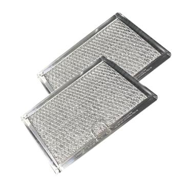 Imagem de Filtro de ar de fábrica 2 pacotes de substituição compatível para filtros de graxa de micro-ondas Frigidaire 5304464105 5304478913 de 12,7 cm x 17,8 cm x 1,9 cm