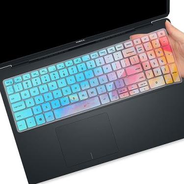 Imagem de Capa de teclado MUBUY para Dell Inspiron 15 39.6 cm 43.9 cm 3501 3505 5501 5502 5505 5508 5584 5590 5593 5598 7590 7591 7501 7506 777 06 77 Capa de teclado 90, Inspiron 3000 5000 7000 - Colorida