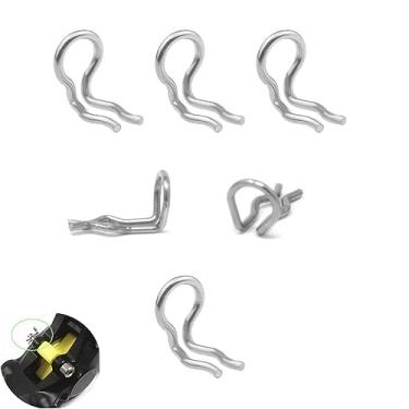 Imagem de YehVeh Pacote com 6 pastilhas de freio, contrapaceiro, pinça de fixação, anel de pressão, clipes de mola de substituição, compatível com Shimano Zee XT SLX XTR Formula Mega Bicycle Freios a Disco Pad