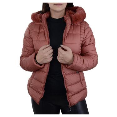 Imagem de Jaqueta Feminina Facinelli By Mooncity Peluciada Marrom Terra - 620288-Feminino