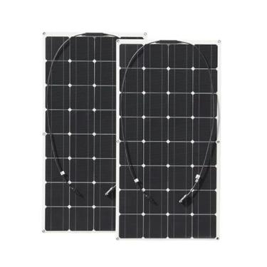 Imagem de 200w,HUIZHITENGDA 100W-600W Painel Solar, 300W Flexível Único Cristal 12 V Dobrável Painel Solar Leve Kit para Rv, Trailer, Camper, Iate, Cabine, Tenda E Outras Cenas