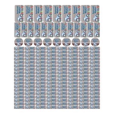 Imagem de Adesivo Etiqueta Escolar Personalizado Vinil Carros 175UN