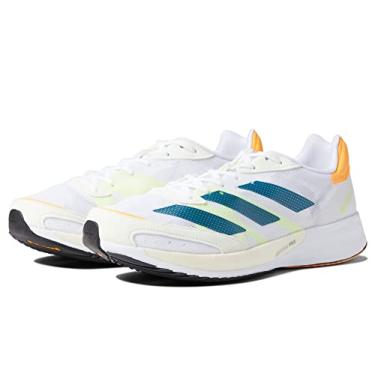 Imagem de adidas Adizero Adios 6 White/Real Teal/Flash Orange 9.5 D (M)