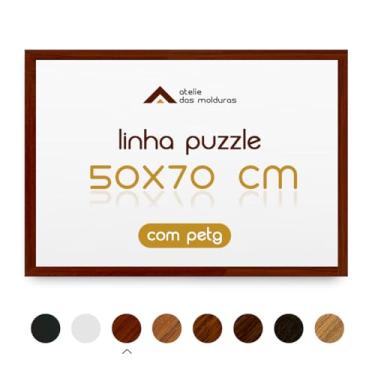 Imagem de Moldura para Quebra Cabeça Grow 1000 Peças 50 X 70 Cm com acetato Petg (Chão de barro 2 cm)