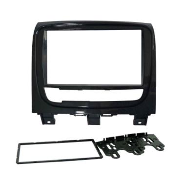 Imagem de Moldura 2 Din 7" Polegadas Strada Palio Weekend Siena 2013/2019 Grafite Brilhante