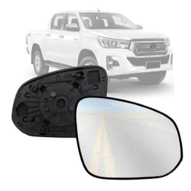 Imagem de Lente Espelho Retrovisor Hilux 2016 Com Base Lado Direito - TOP