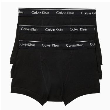 Imagem de Kit C/3 Cuecas Boxer Calvin Klein Algodão C/Abertura NB4002