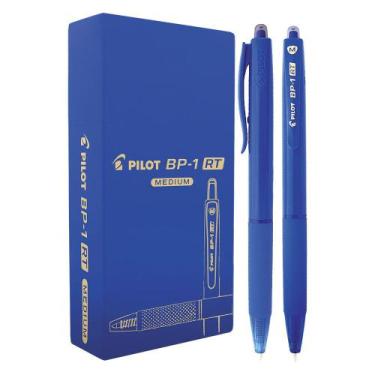 Imagem de Caneta Pilot RT 1.0 Esferográfica BP-1RT-M 12 Unidades, Azul