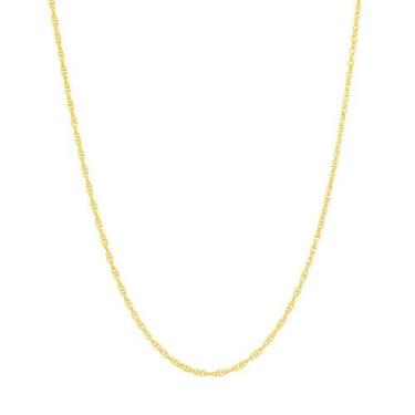 Imagem de Gargantilha  banhado ouro 3x 24k 18k e 22k  feminino rommanel fio meia