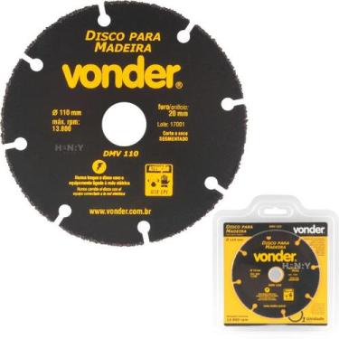 Imagem de Disco De Corte Para Madeira 110 mm Para Serra Mármore - Vonder