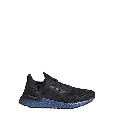 Imagem de adidas Unisex-Kid's Ultraboost 20 Sneaker, Black/Black/Boost Blue Violet Metallic, 4 M US Big Kid
