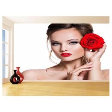 Imagem de Papel De Parede Salão De Beleza Maquiagem Make 3,5M Slb47 - Você Decor