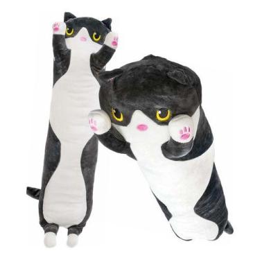 Imagem de Almofada Gatinho Cachorrinho Pelúcia Fofa Antialérgica 50cm - POLIBRIN