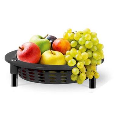 Imagem de Fruteira Organizador Redonda De Mesa Preta N381 Niquelart