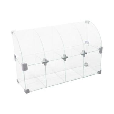 Imagem de Baleiro Branco de Vidro Raio - 0,50 x 0,30 x 0,15m - Lm Balcoes