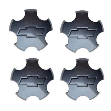 Imagem de Kit Calota Centro Roda S10 Tornado Blazer 1998 2011 Grafite - Garagem 