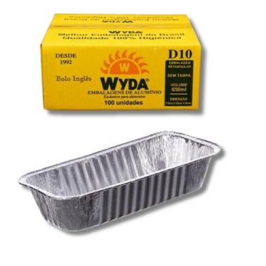 Imagem de Bandeja De Alumínio Wyda Bolo Inglês D-10 650ml 100 Unidades