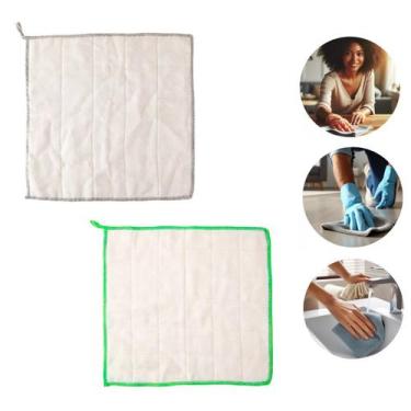 Imagem de Kit 2 Panos Max Clean Limpeza Carro Moveis Anti Risco 30x30 - Clink