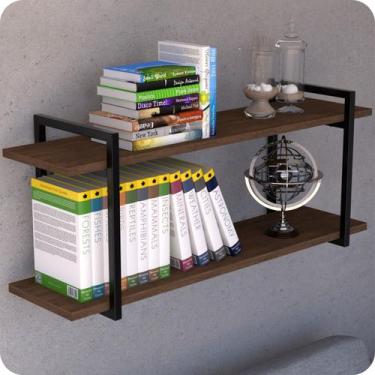 Imagem de Prateleira Estilo Industrial Para Sala Parede GND PM 120cm - MetalCrom