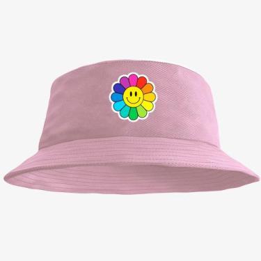 Imagem de Boné Chapéu Bucket Hat Estampado Flor - MP Moda Masculina, Único, Rosa