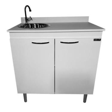 Imagem de Pia para clínicas de estética podologia depilação torneira - Deki  Móv