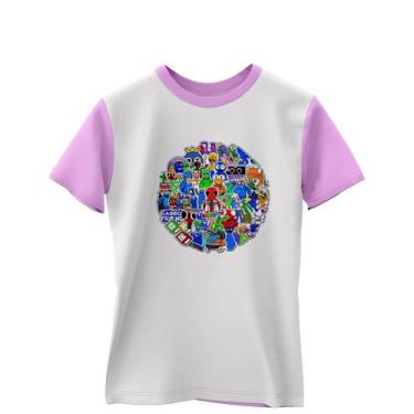 Imagem de Camiseta rainbow friends personalizada rb27 - FéM, Rosa, P