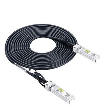 Imagem de Cabo Twinax SFP+ DAC, Passivo, compatível com Cisco SFP-H10GB-CU5M, Ubiquiti e mais, 5 metros (5 m)