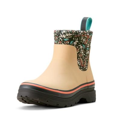 Imagem de Ariat Bota feminina de borracha Kelmarsh Shortie, Bronzeado/Borboleta, 39