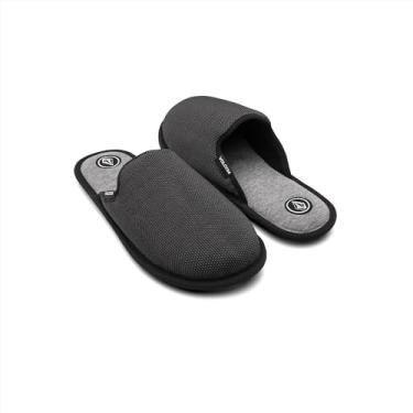 Imagem de Volcom Pantufa masculina Stoney Motel, Preto, cinza, Small
