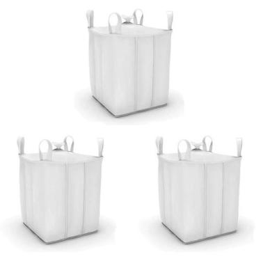 Imagem de 3 Saco Big Bag Com Fechamento C2 90X90X120 - Shoplonas