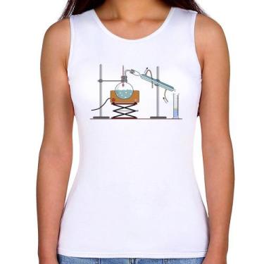 Imagem de Regata Feminina Destilação Química - Foca na Moda, Branco, GGG