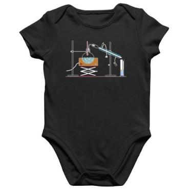 Imagem de Body Bebê Algodão Destilação Química - Foca na Moda, Preto, M