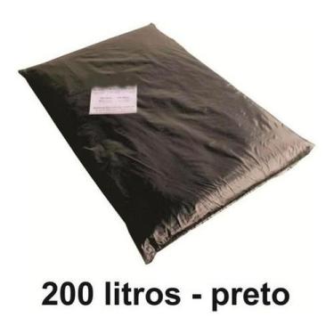 Imagem de 10 Kg Saco De Lixo 200 Litros Preto 200l Reforçado 0,2 Micra - HIGIPAC