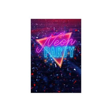 Imagem de Painel De Festa Vertical 1,50 x 2,20 - Efeito Neon Party Colorido 018 