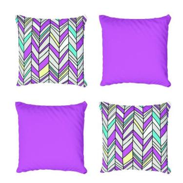 Imagem de Kit 4 Capas De Almofadas Decorativa Malva Escandinavo - Core Decore