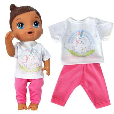 Imagem de Roupa boneca para baby alive - conjunto unicórnio - casinha 4