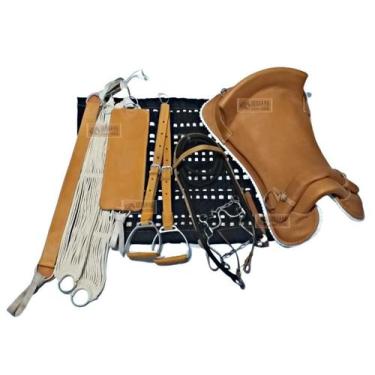 Imagem de Montaria completa Sela Arreio Freio d'Ouro CAVALO Laço - SELARIA SERRA