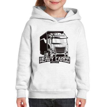 Imagem de Moletom Infantil Caminhão Heavy Cargo Caminhoneiro - Foca na Moda, Bra